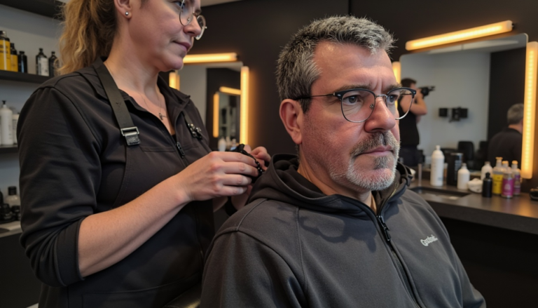 Cyril en Coiffeur